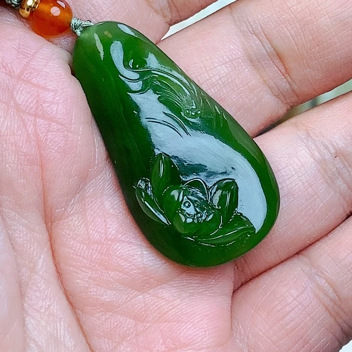 和田玉（碧玉）挂件未镶嵌