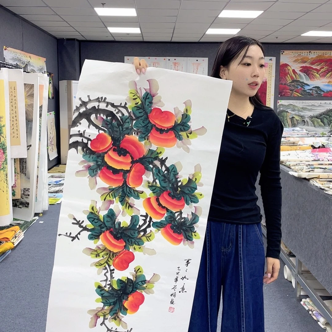 国画作品小姐姐放漏…