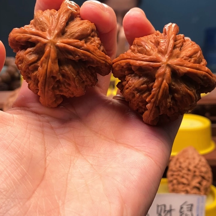 厚***人摆件核桃四棱46尺