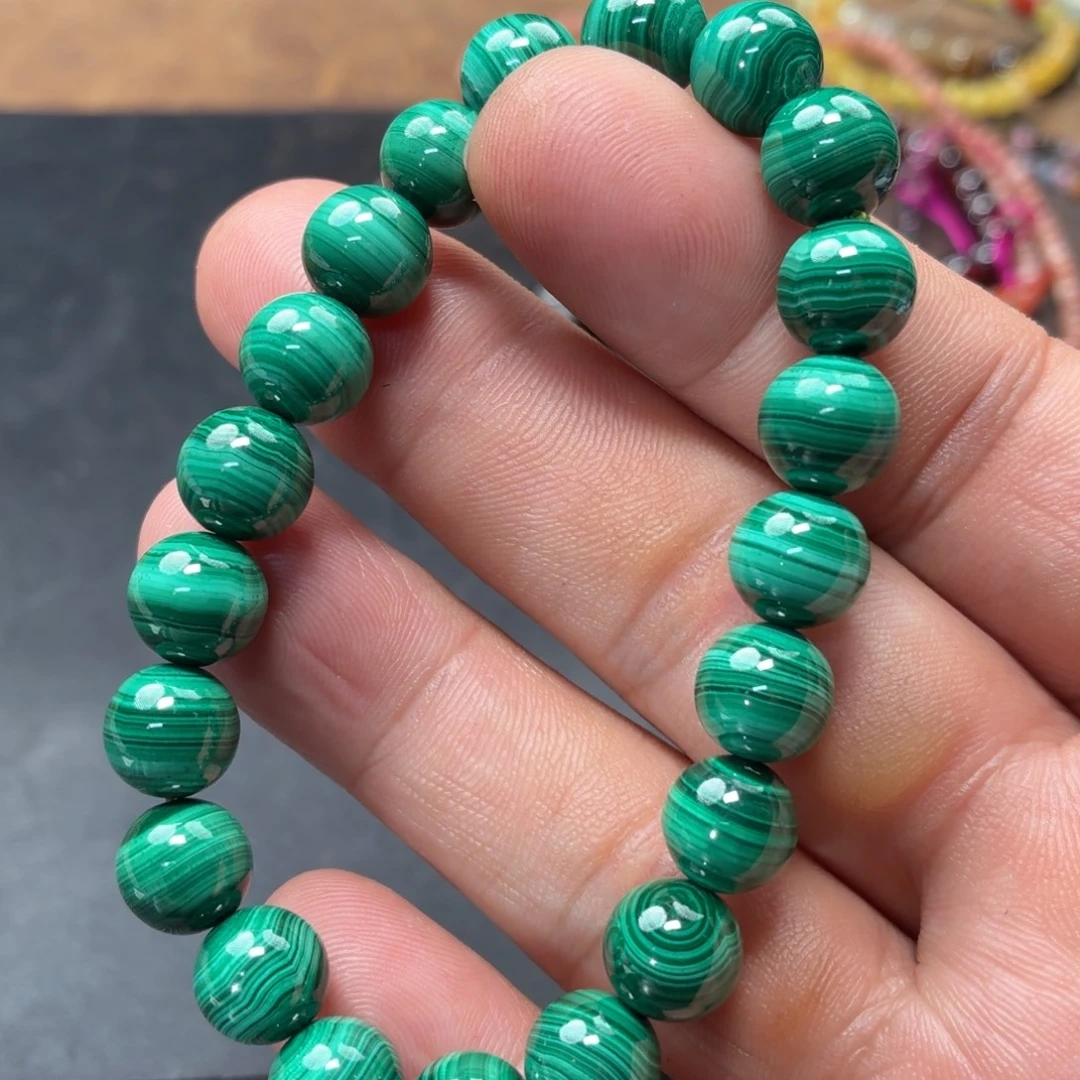 孔雀石未镶嵌手链多样性发货拍一发一