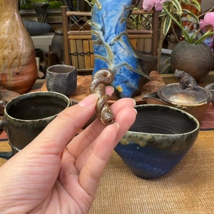 梅*2陶吉窑口备前烧置物福利一口价福利