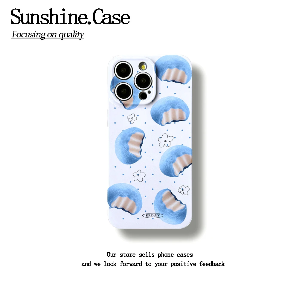 美味雪媚娘菲林软壳适用苹果oppo华为vivo小米荣耀创意手机壳防摔