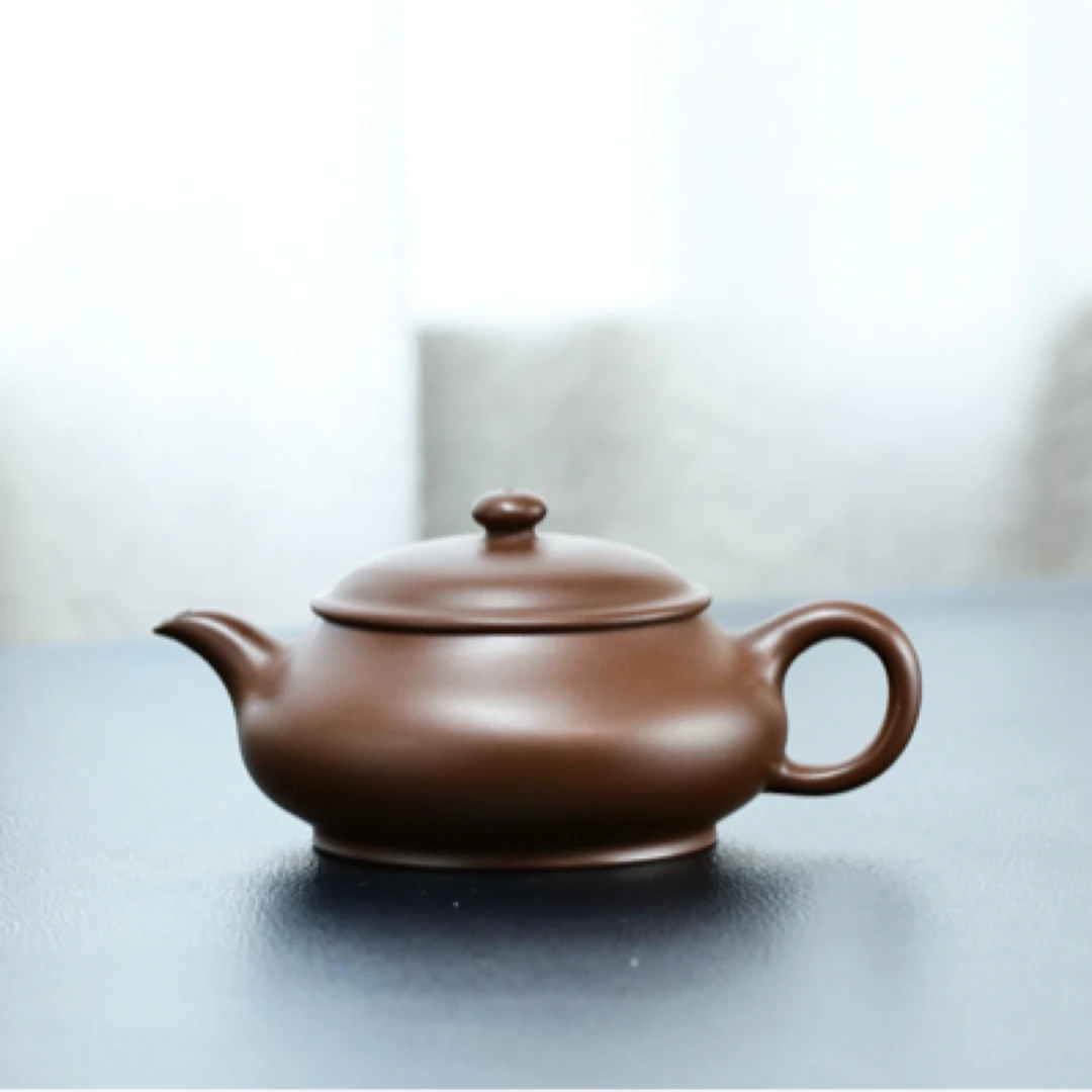 明炉·全手工·300cc 原矿紫料 正宗润泽 紫砂壶