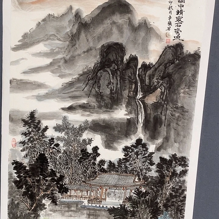 国画叶争强68.138手绘画芯