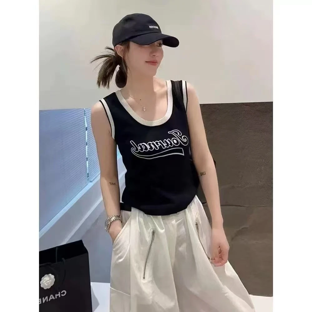 02221  [张十柒服饰}新款毛针织背心春款上新