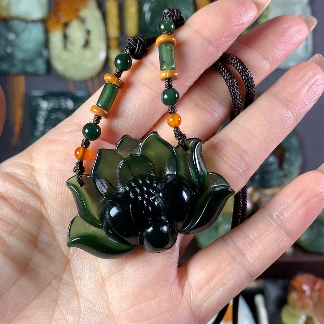 岫玉未镶嵌吊坠(赠链)