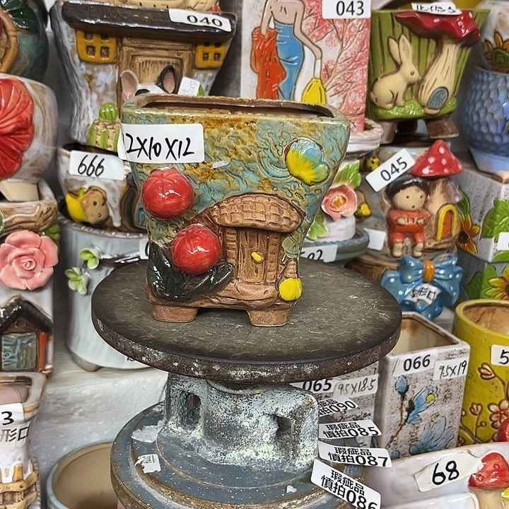 粗陶材质多肉花盆