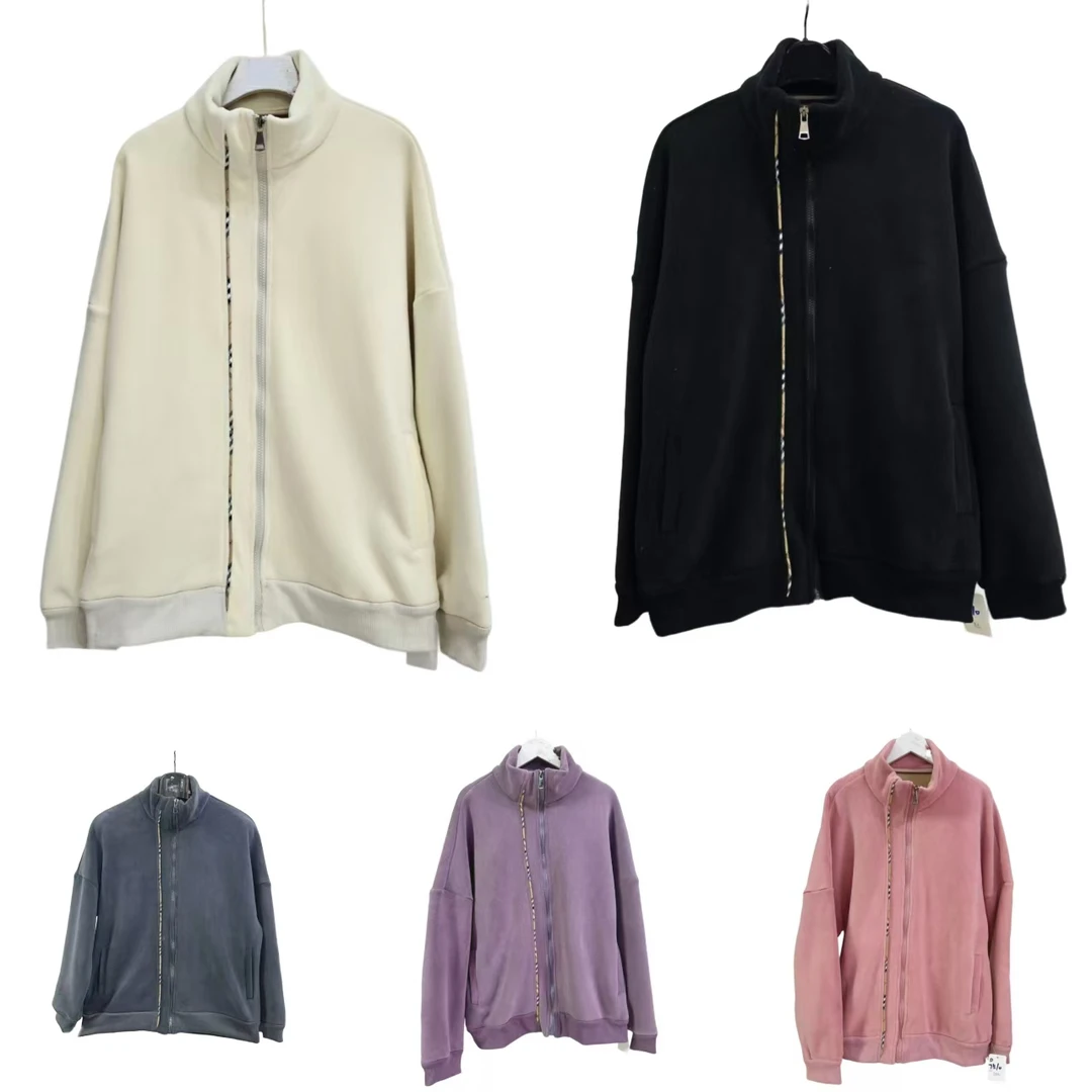 7510-（颜色款式任意）门襟黄条光板摇粒绒防风外套