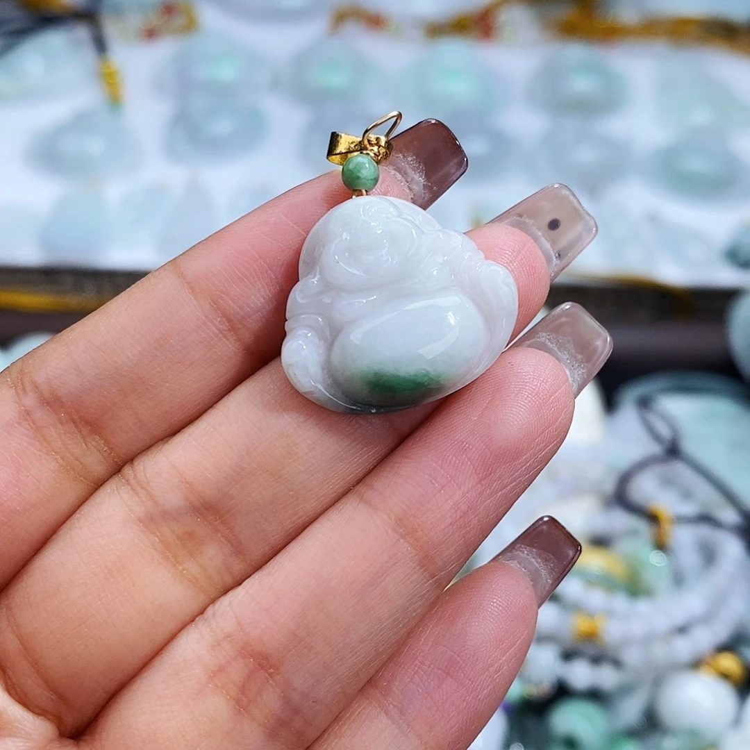 翡翠未镶嵌毛衣链8111
