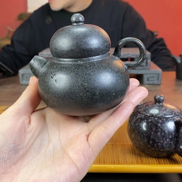 沉***间微瑕莱州古青无量壶150cc