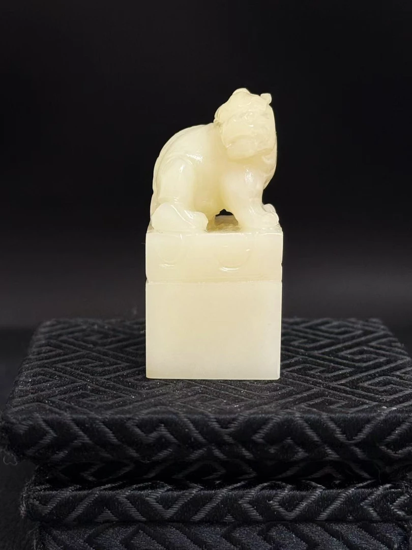 一石伴刻 寿山石纯手工篆刻定制印章貔貅纳福姓名章闲章2.1cm