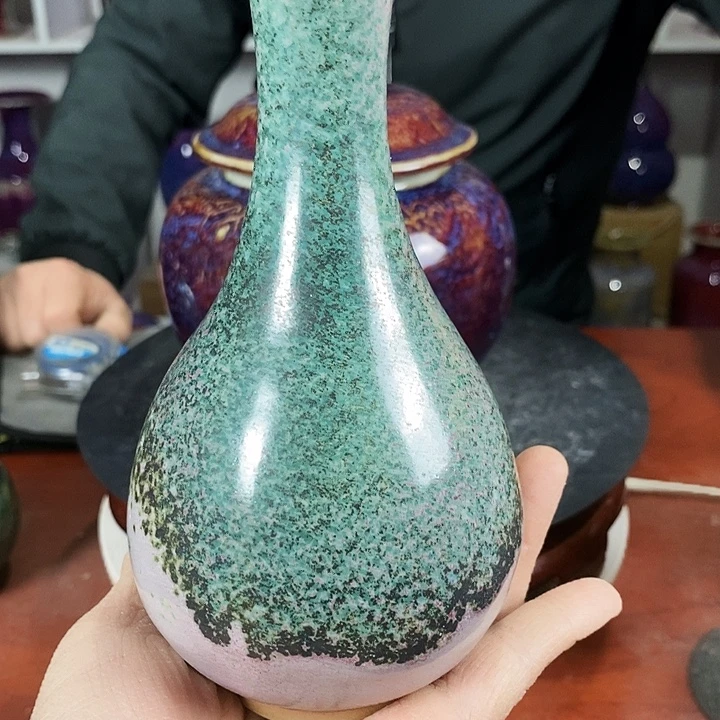 尚峰钧窑作品丹瓶