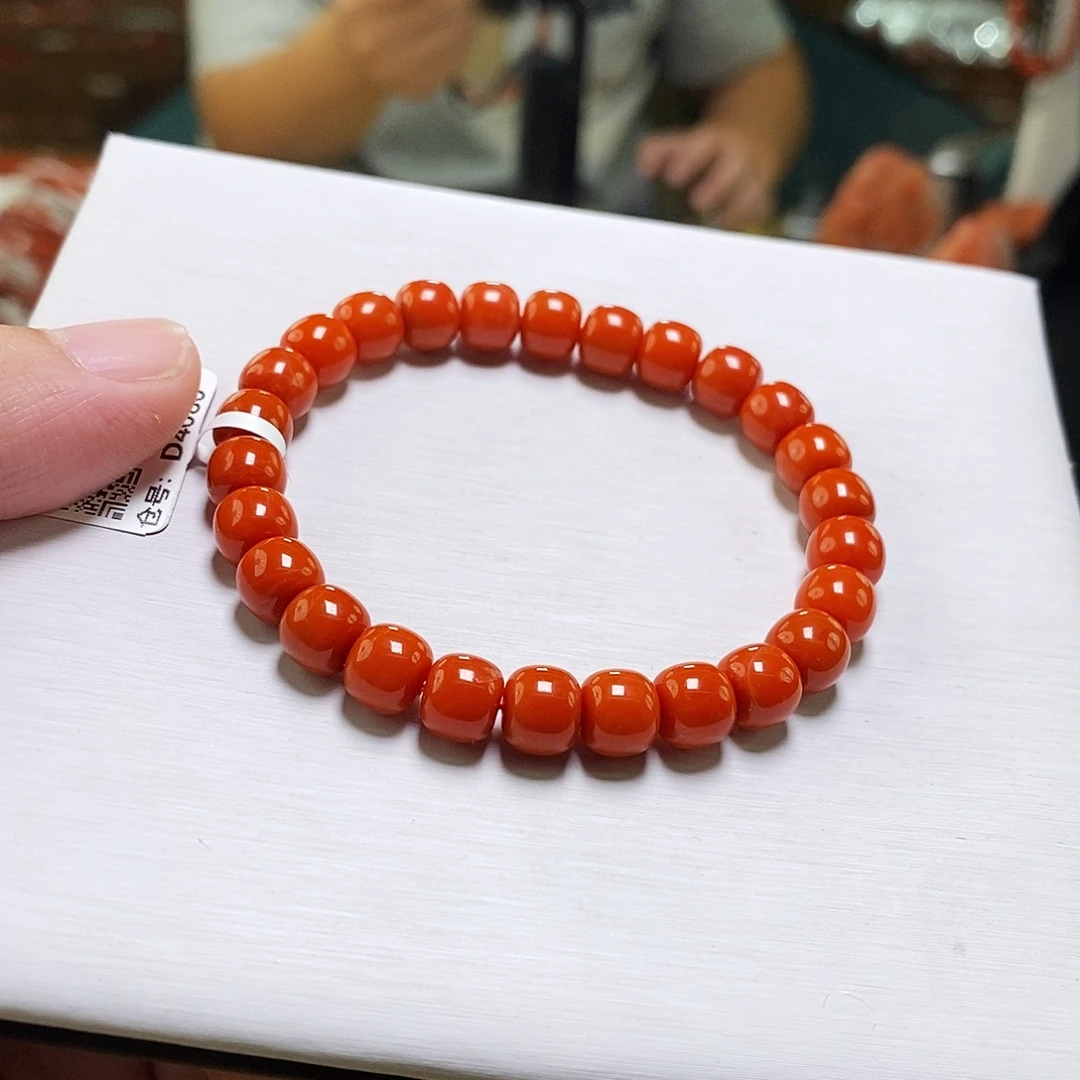 南红玛瑙未镶嵌手链