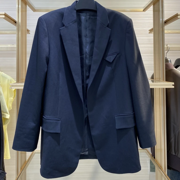 玛丝恩迪43978时尚帅气御姐廓形西服外套