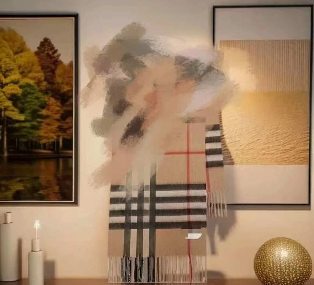 【王硕专属】2025秋冬情侣款美拉德色系格纹围巾