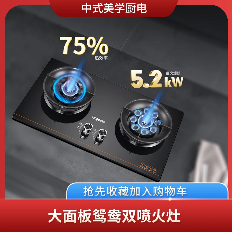 九腔猛火+中心直喷猛火燃气灶（液化气） JZY-B266