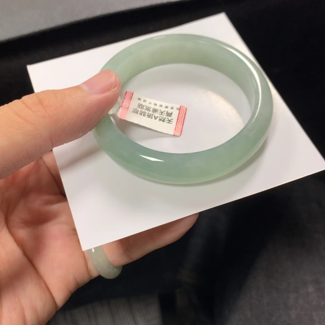 翡翠未镶嵌手镯99号55