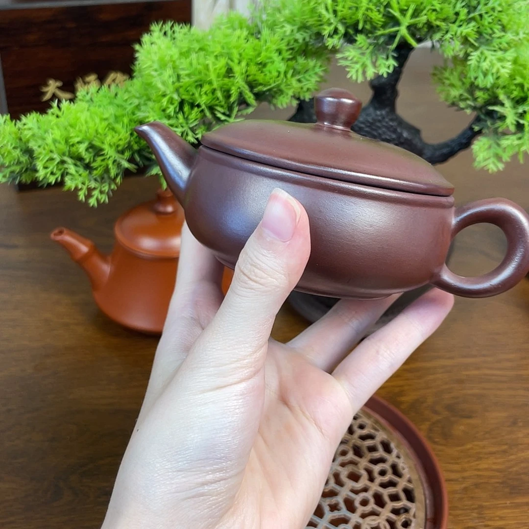 茶壶紫砂潮州原矿紫泥一片瓦