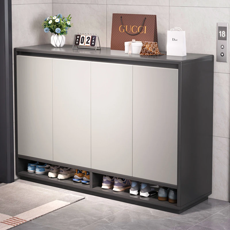 鞋柜储物家用门口楼道外室外过道电梯口大容量2023新款爆款收纳柜