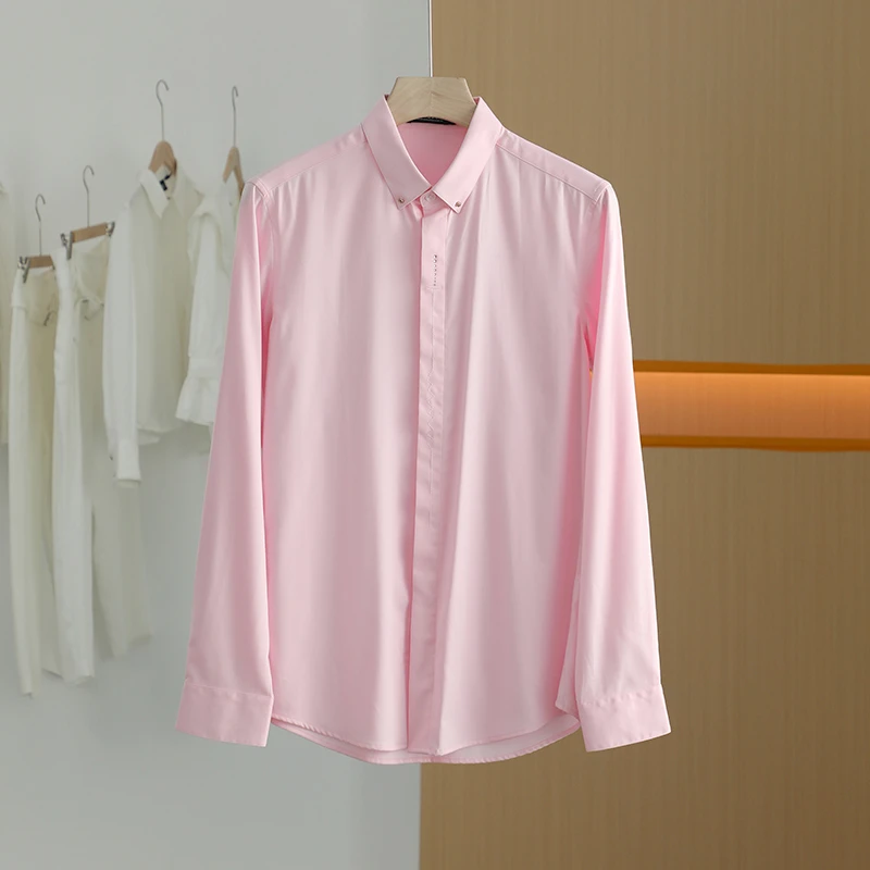 【半价q仓-唐长老自营】货号G0241男装春秋装简约休闲衬衫G