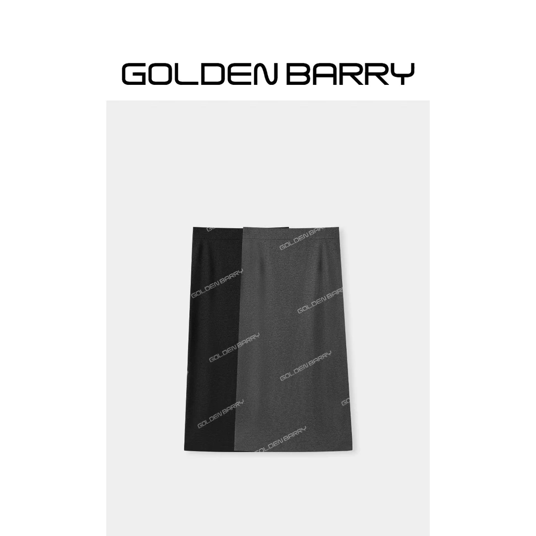 GOLDENBARRY|310234“雅素晨昏”懒人羊毛半裙