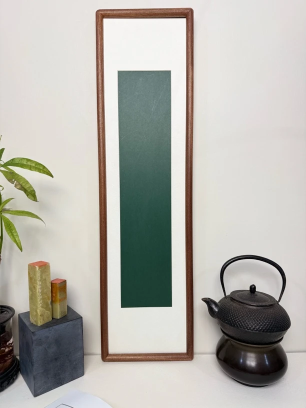 沙比利实木画框 68*17 含镂空卡纸有机玻璃龙骨内架 不含画芯