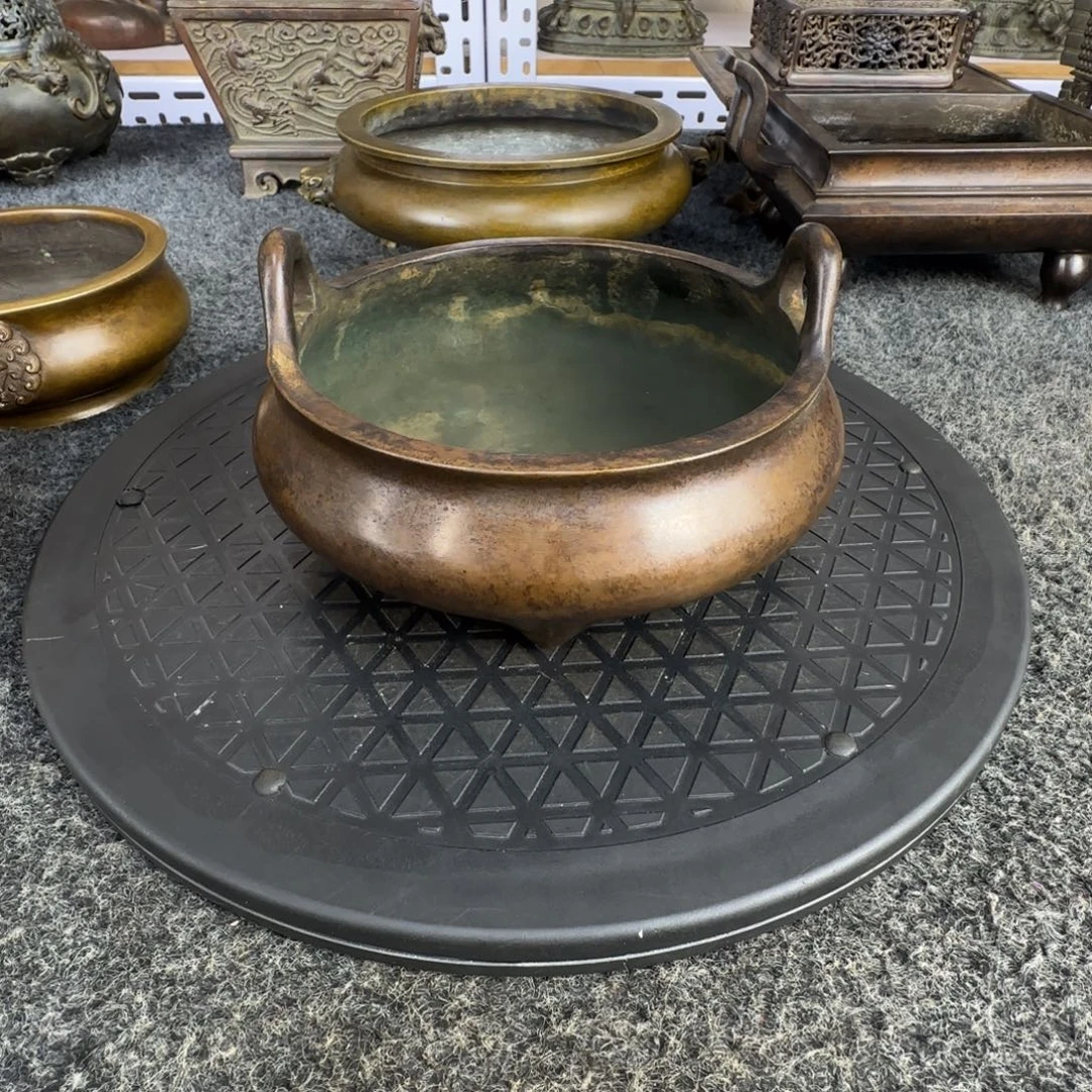 吴***.铜胎双耳冲天香炉