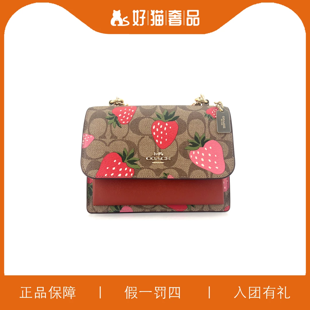 99新 COACH/蔻驰 蔻驰印花风琴包/L3992/18X13X5
