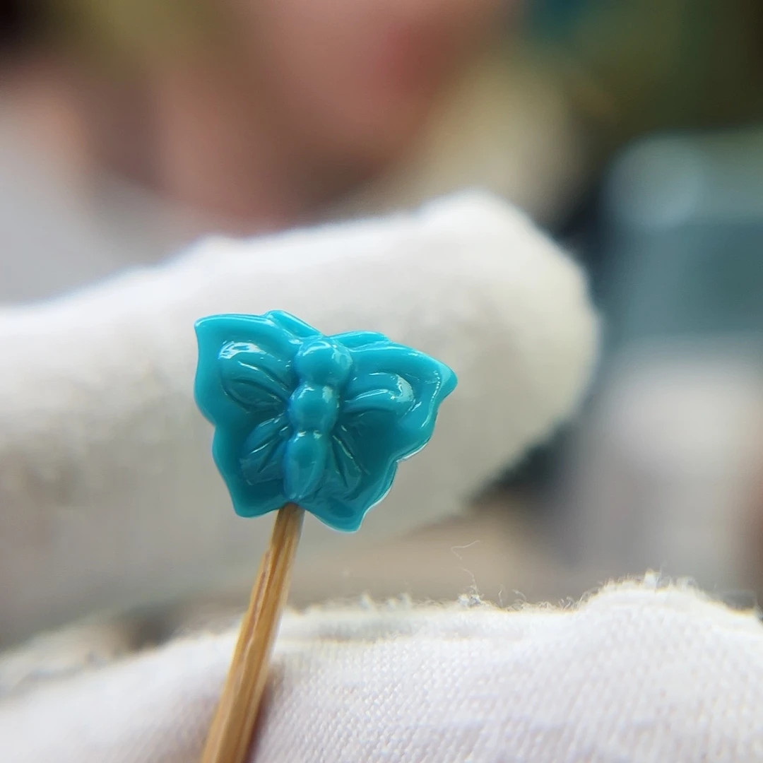 未镶嵌绿松石珠宝奇石13.7宽