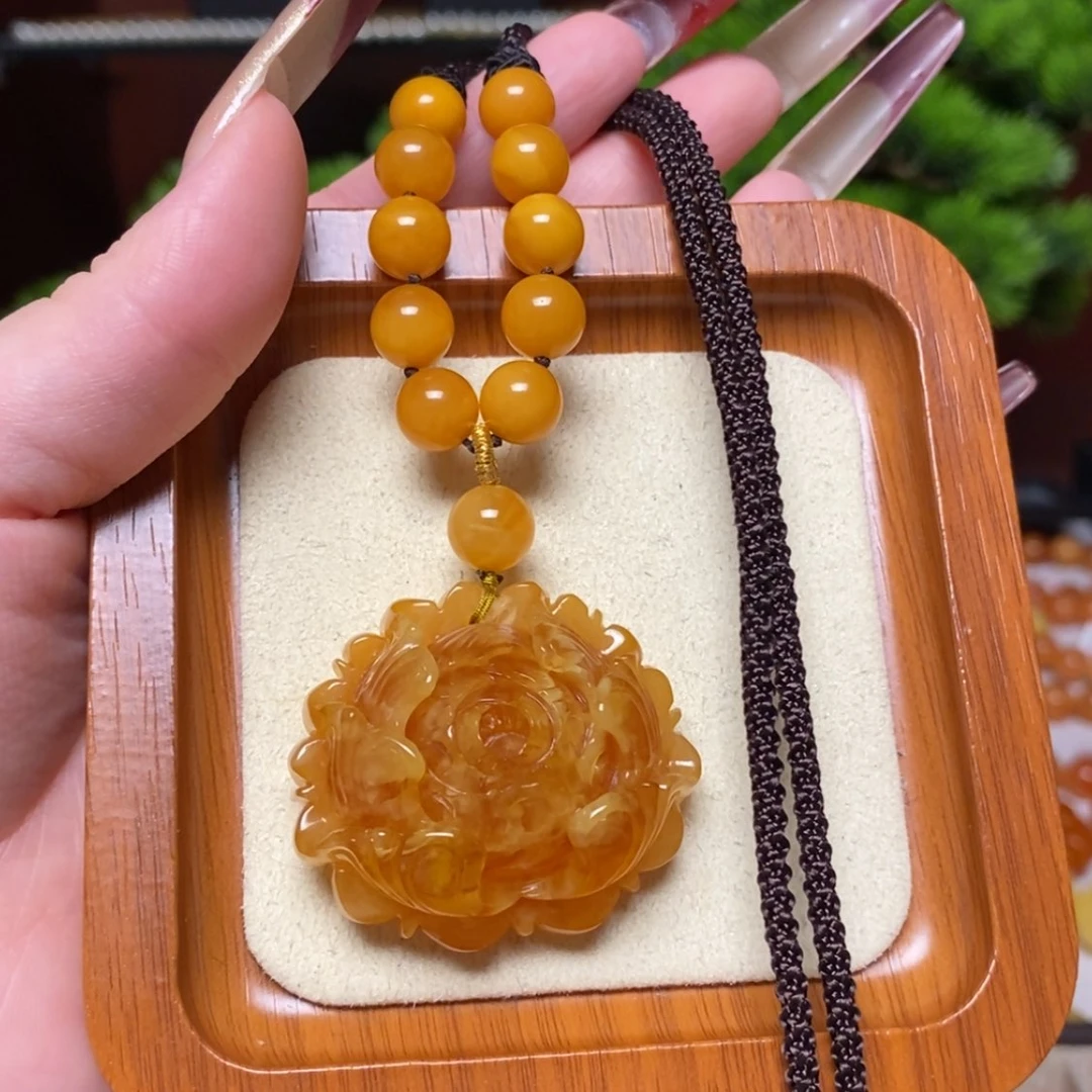 【闪购商品】蜜蜡颈饰未镶嵌项链