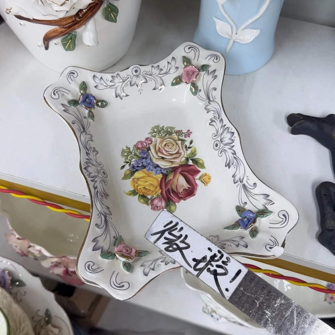 瓷片陶瓷工艺花瓶摆件
