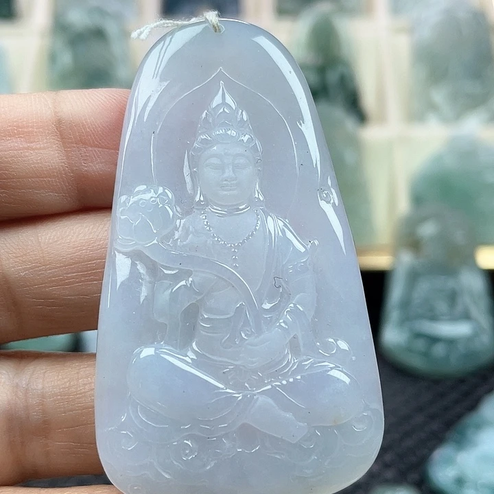 颈饰未镶嵌翡翠天然翡翠观音