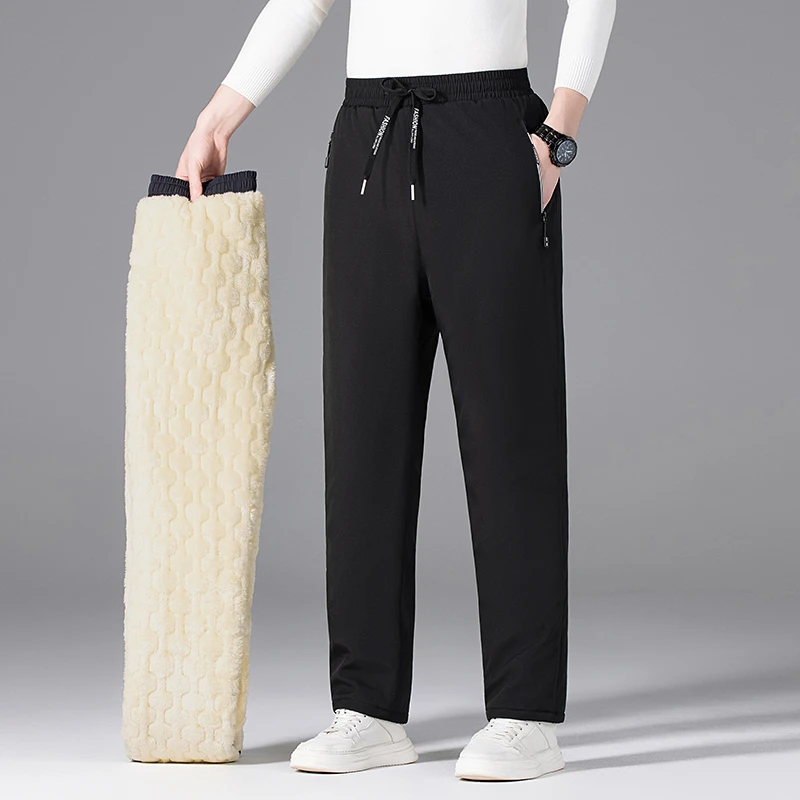 男女同款棉裤冬季外穿防风防水休闲裤加绒加厚保暖百搭雪地裤大码