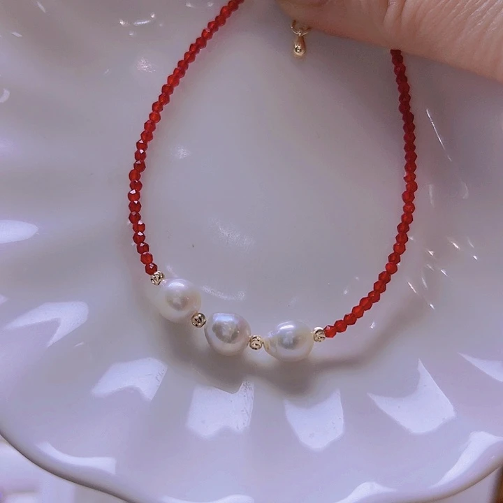 淡水珍珠手绳合金