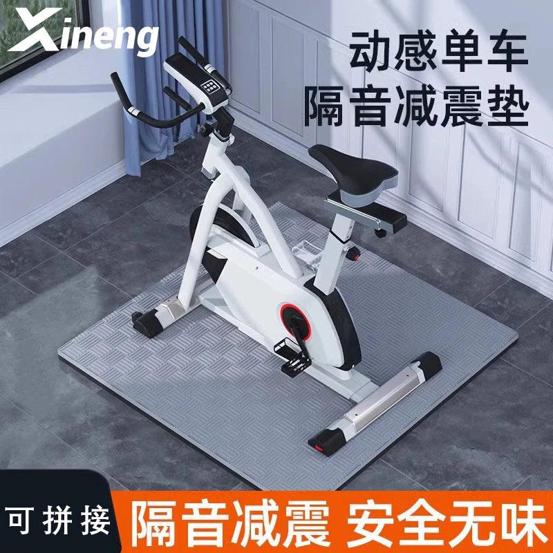 动感单车地垫专用防震防滑家用静音隔音减震加厚椭圆机楼层跑步机