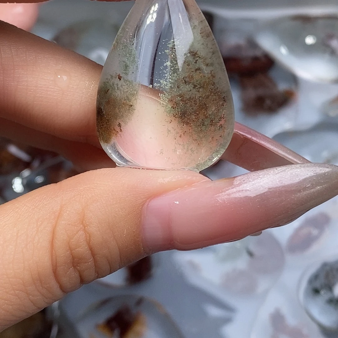 水晶颈饰银S925镶嵌
