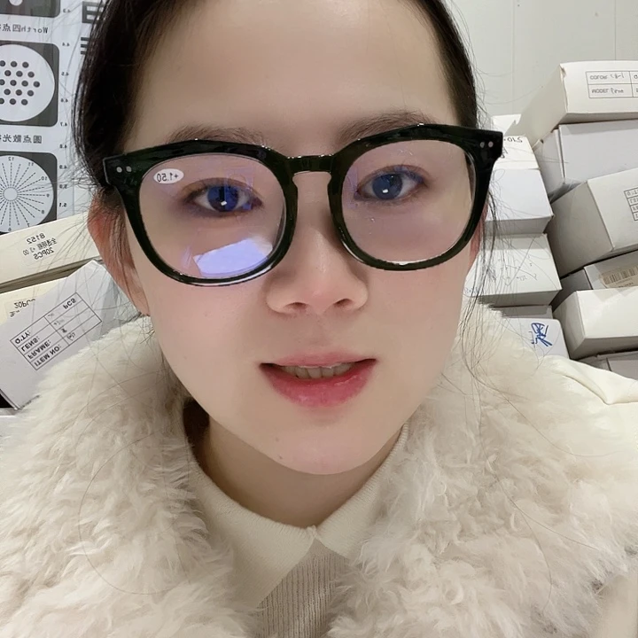 平光➕老花镜黑色100