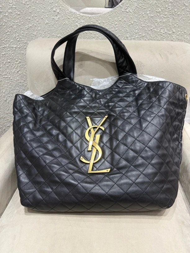 99新 YSL/圣罗兰 托特腋下单肩斜挎包