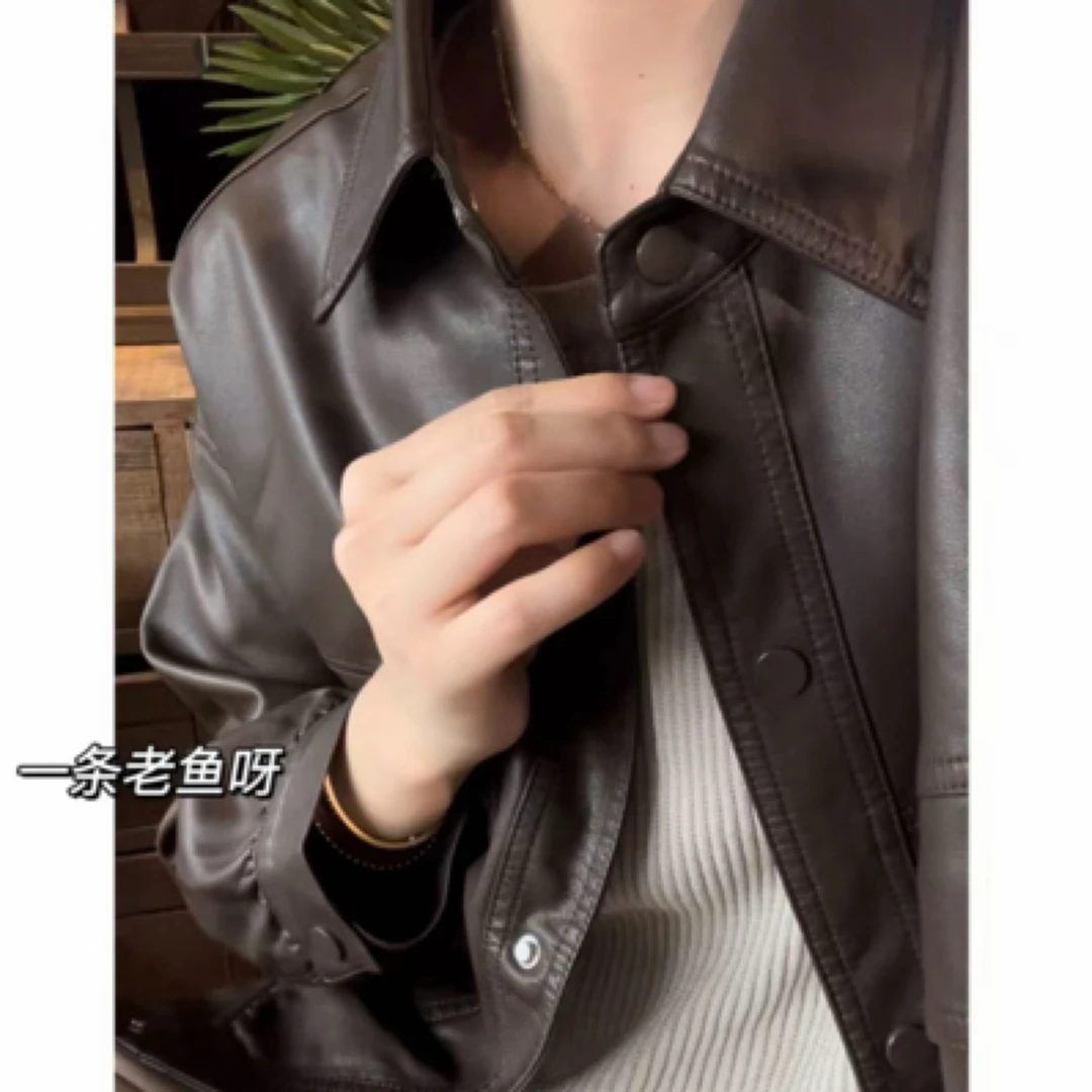 Y 新款PU皮韩版皮衣外套女 春季新款1524