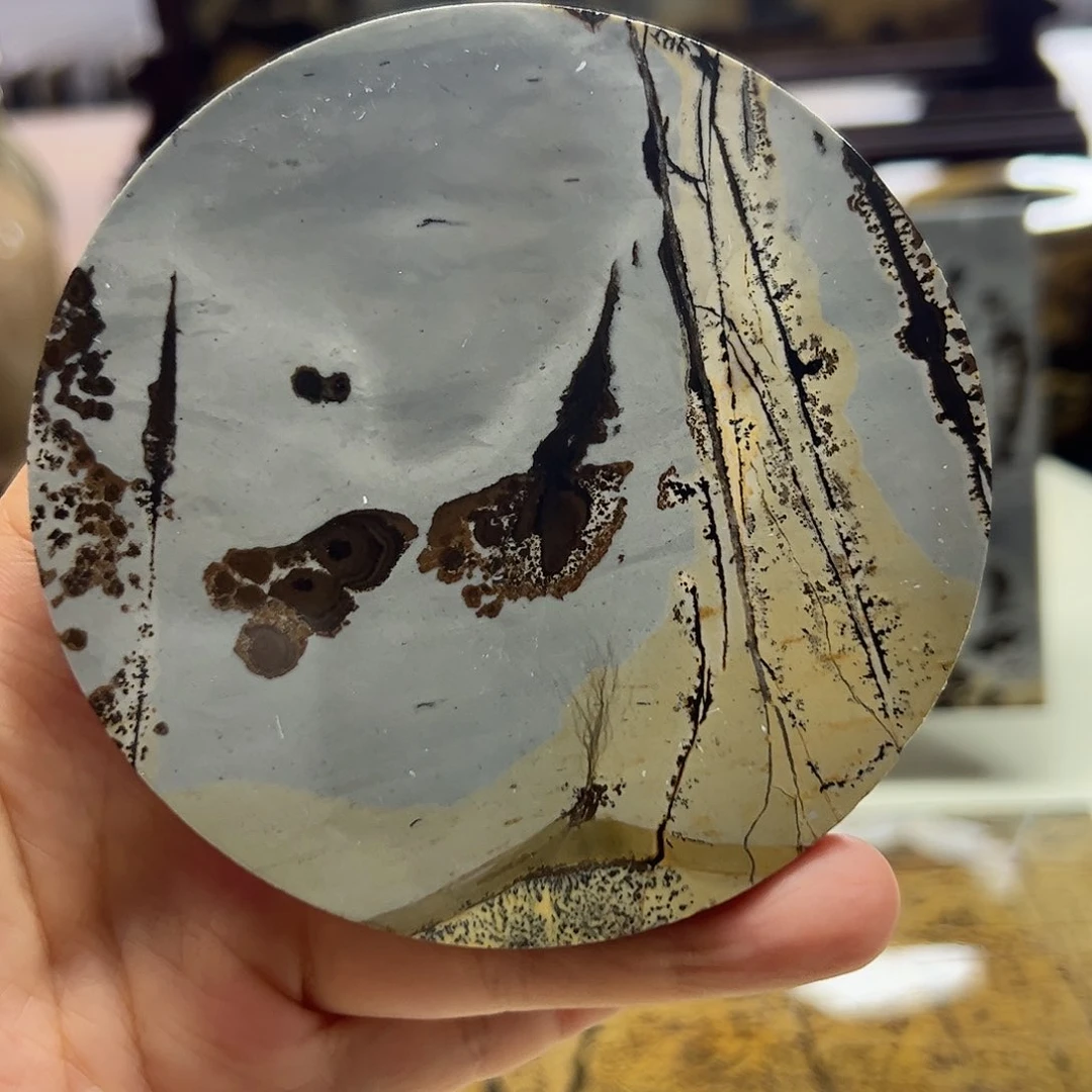 广西石广西天然国画石