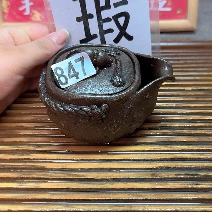 纯手工制作粗陶茶具