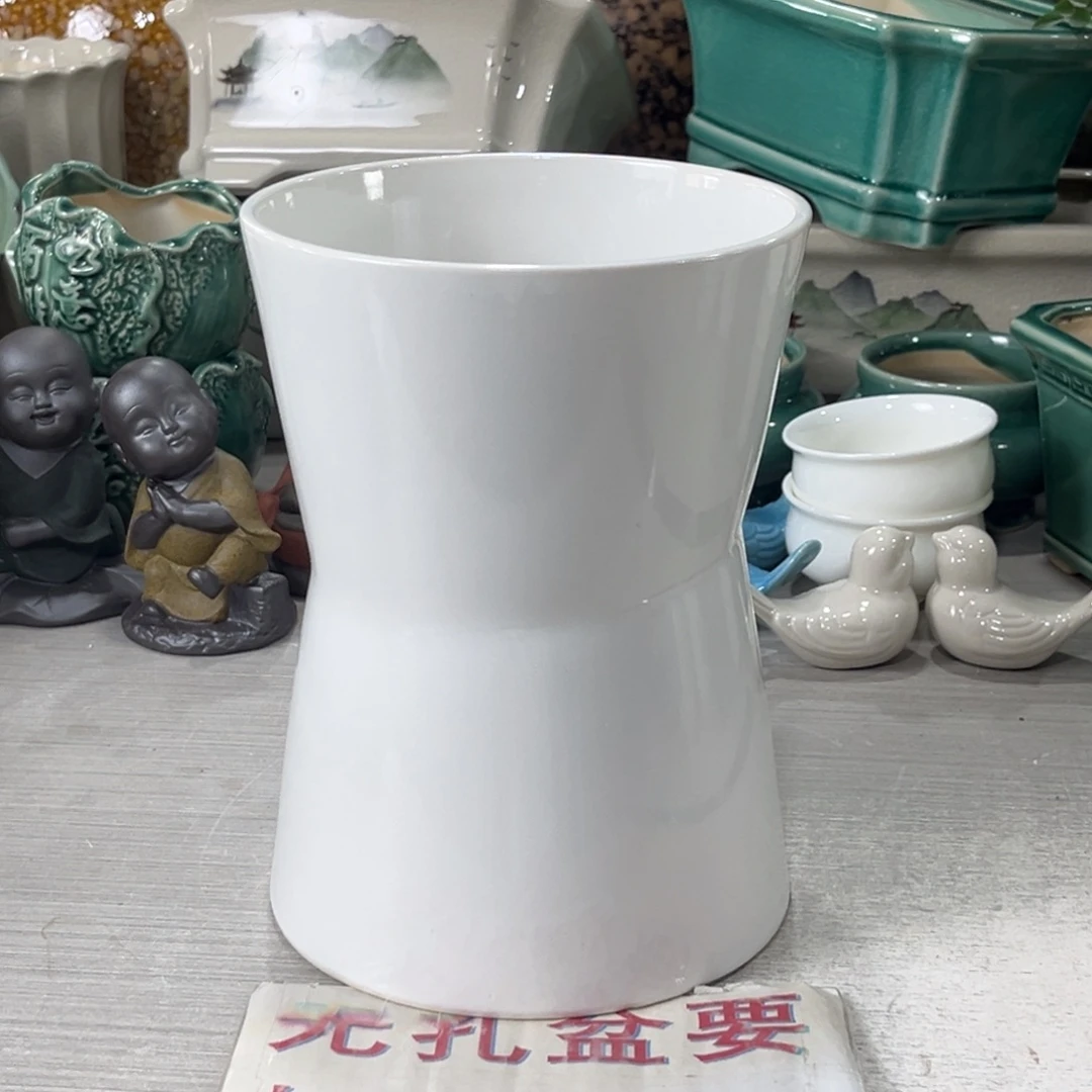 陶瓷绿植多肉微瑕花盆口径14*20