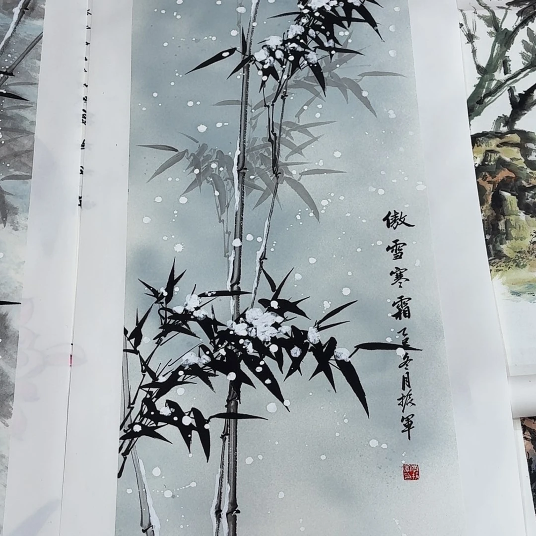 扳***锥国画写意花鸟一张