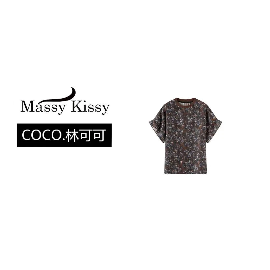 【COCO林可可】夏季新款时尚百搭气质短袖T恤上衣23653