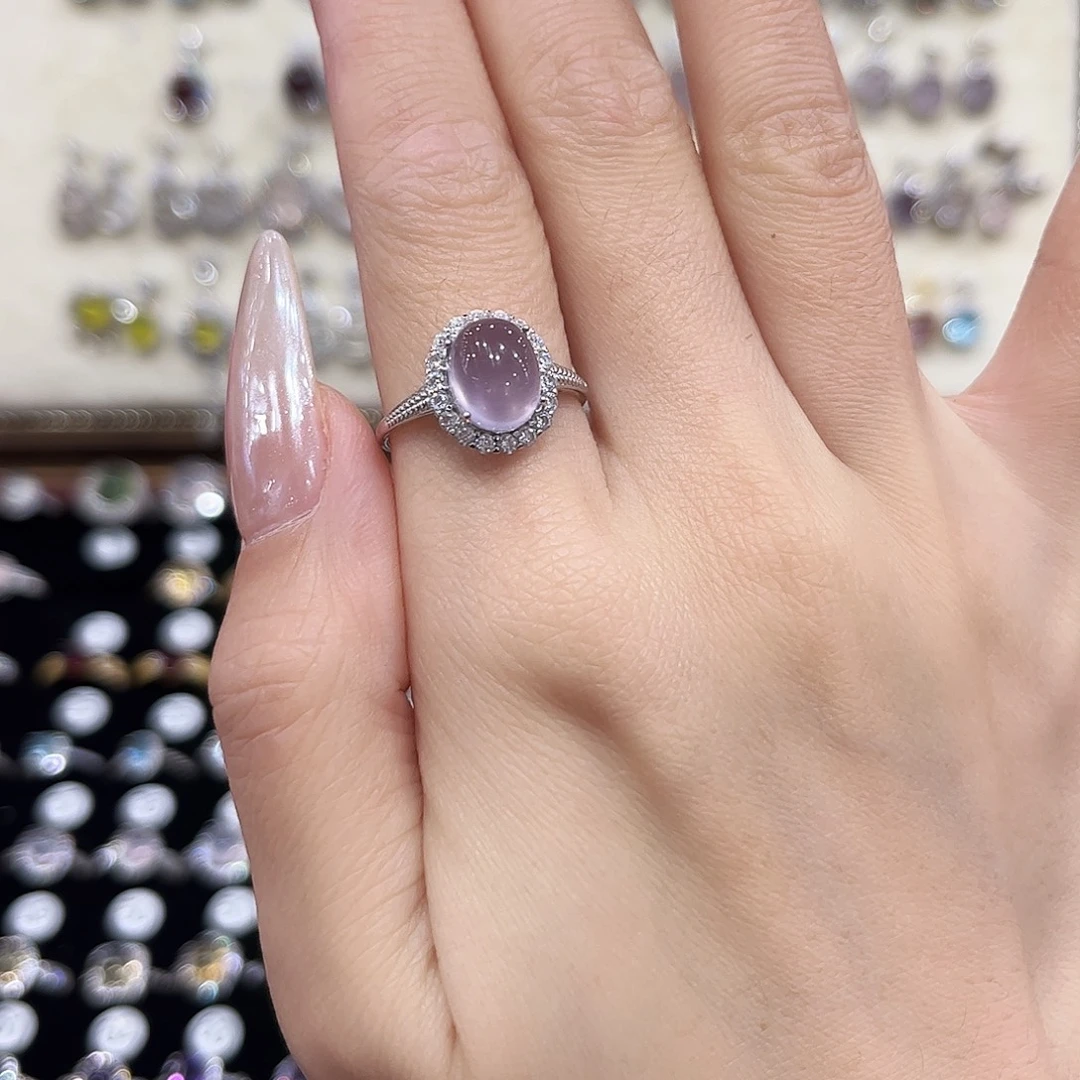 超***️银S925镶嵌萤石戒指