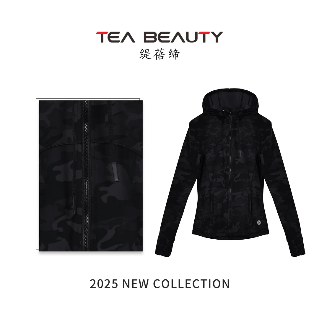 TEA BEAUTY缇蓓缔 夹克外套连帽修身显瘦拉链开衫N80050