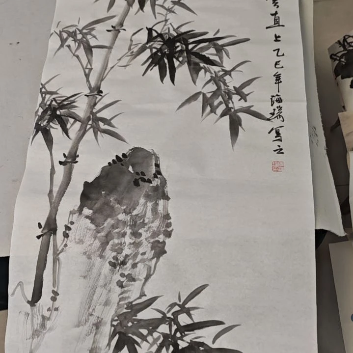 国画贾海瑞老师现场定制