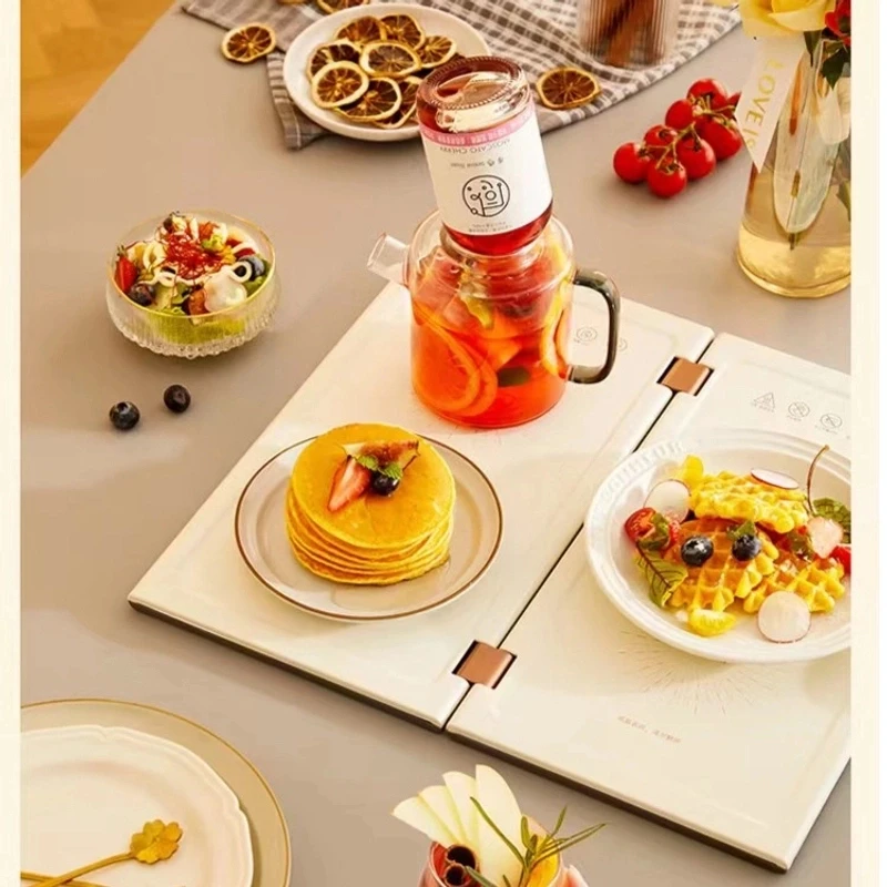 双板折叠保温暖菜板白色 38*42CM