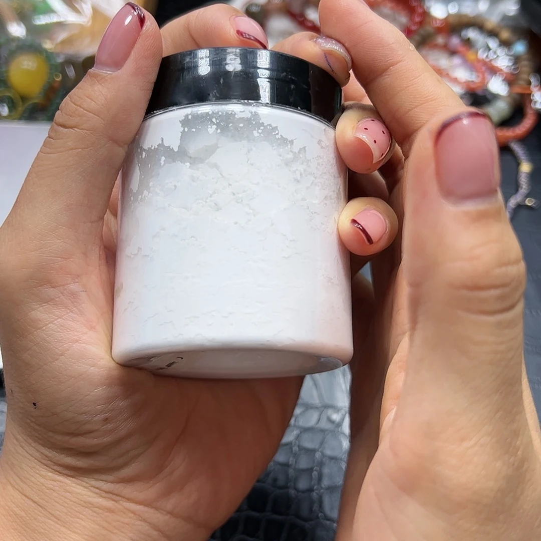 烟晶手链银S925镶嵌珠珠粉粉