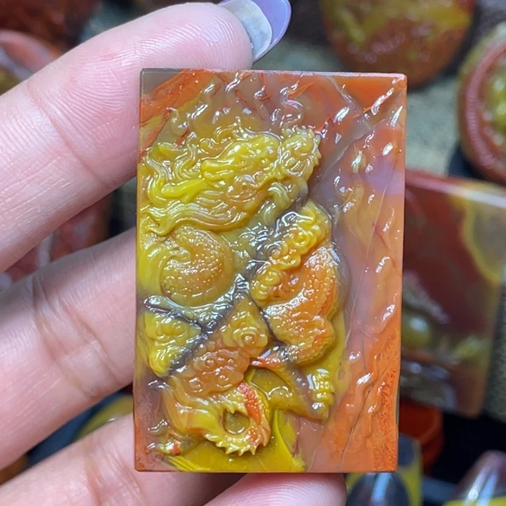 玛瑙/玉髓未镶嵌珠宝奇石北票平安无事牌石破天惊4888